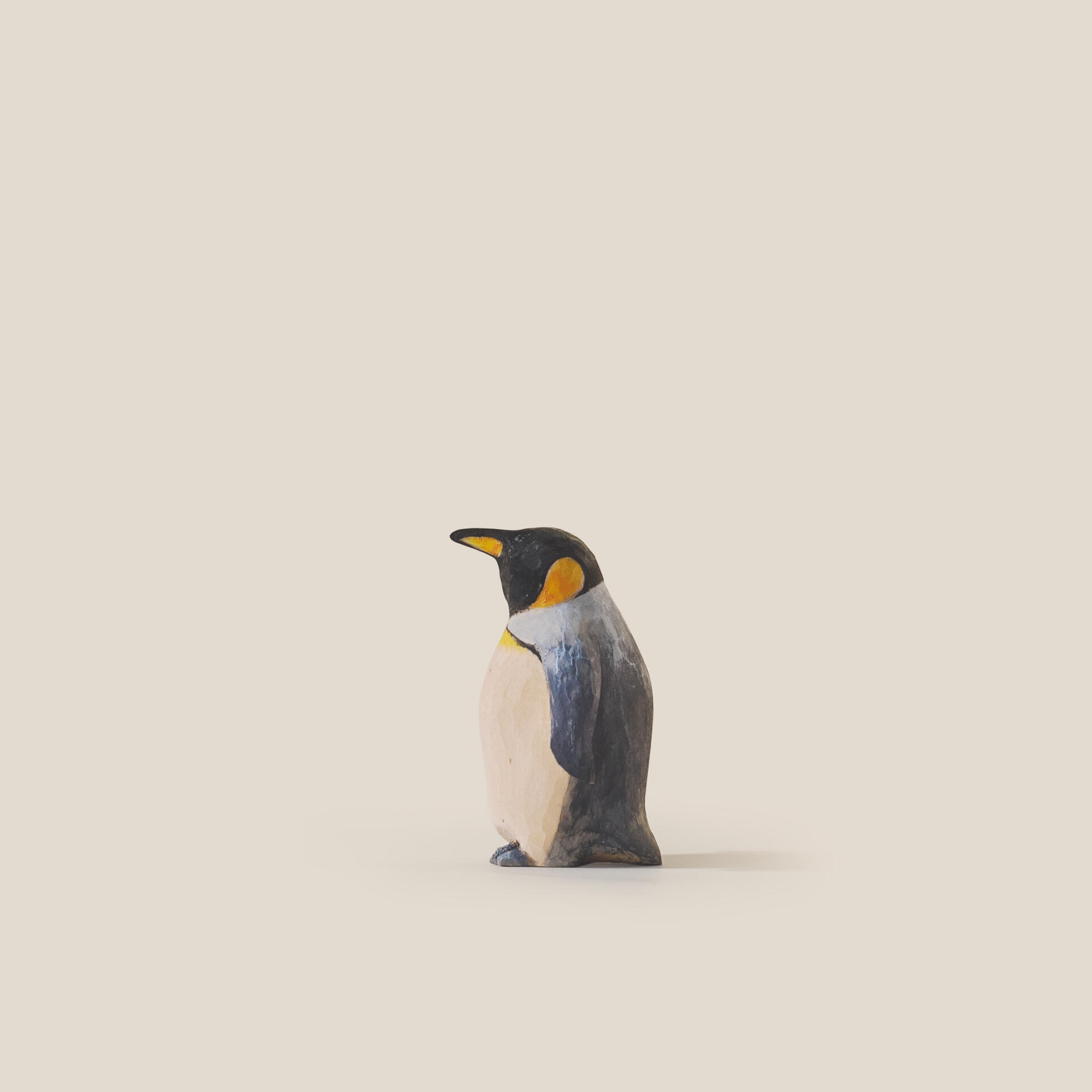 Hand Carved Wooden Penguin