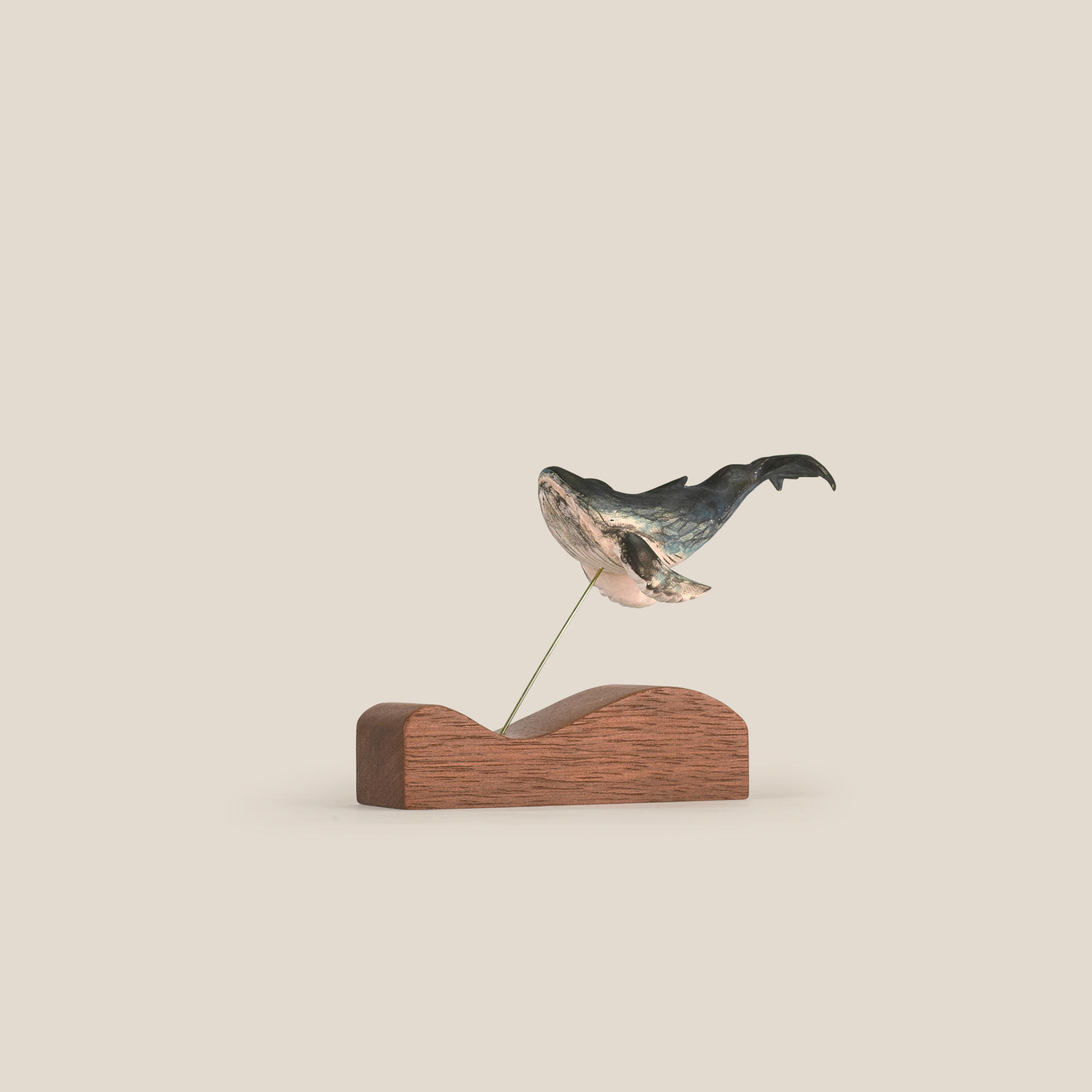 Hand Carved Wooden Humpback Whale